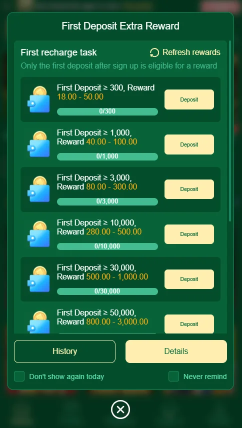 C222 First Deposit